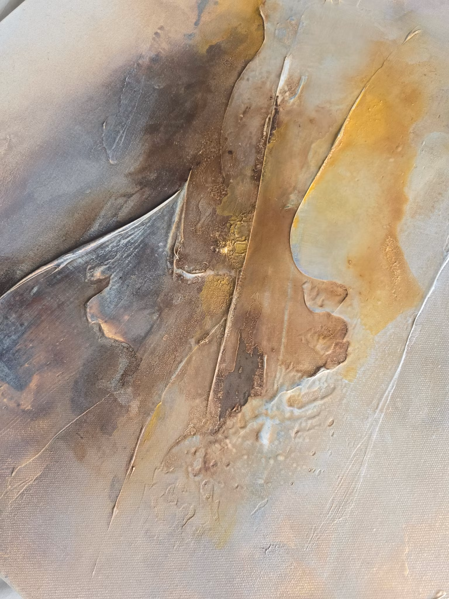 Veins of Earth, "Hushed Canyon" - Originalmålning, 60x60cm