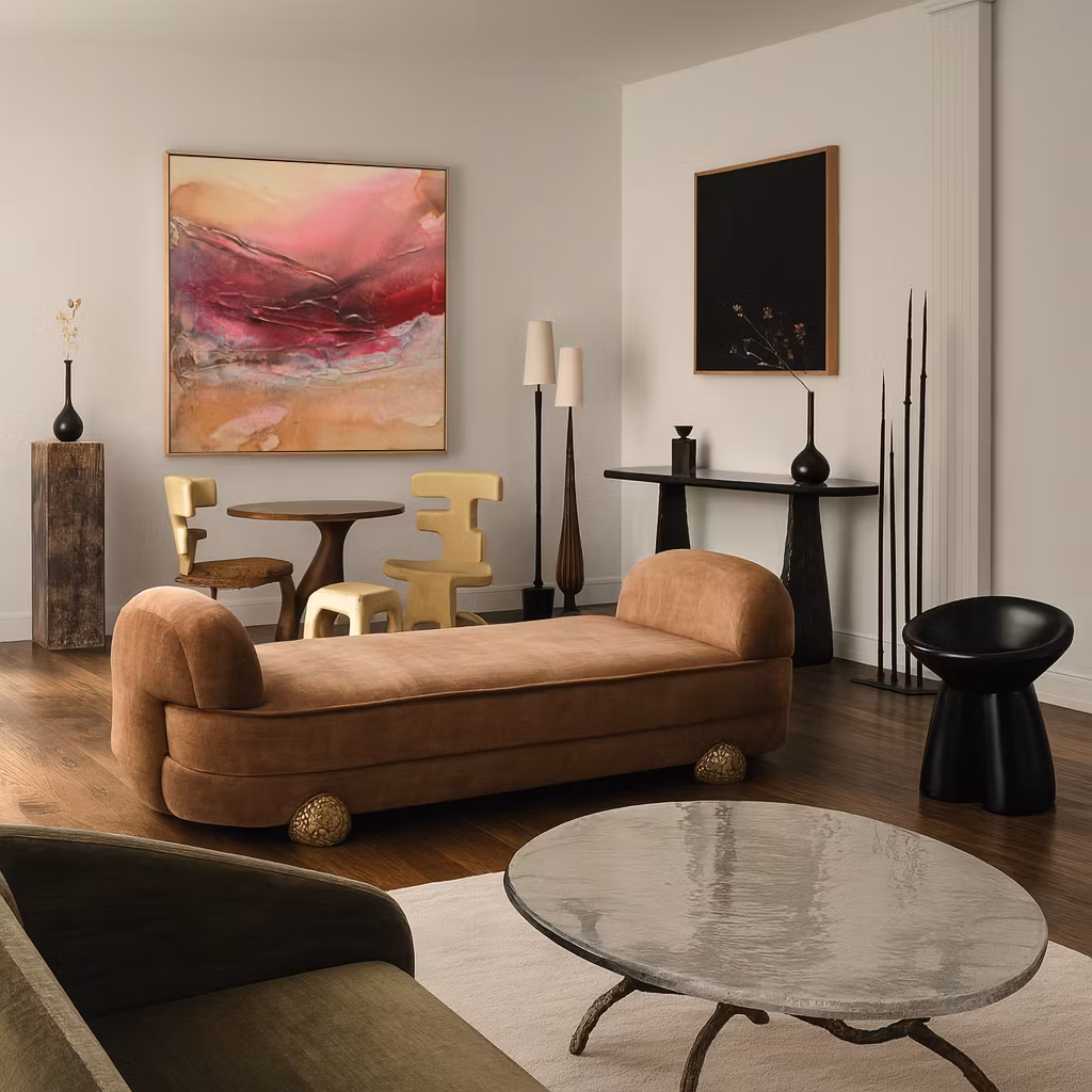 Veins of Earth "Veiled Ember" - Originalmålning, 60x60cm