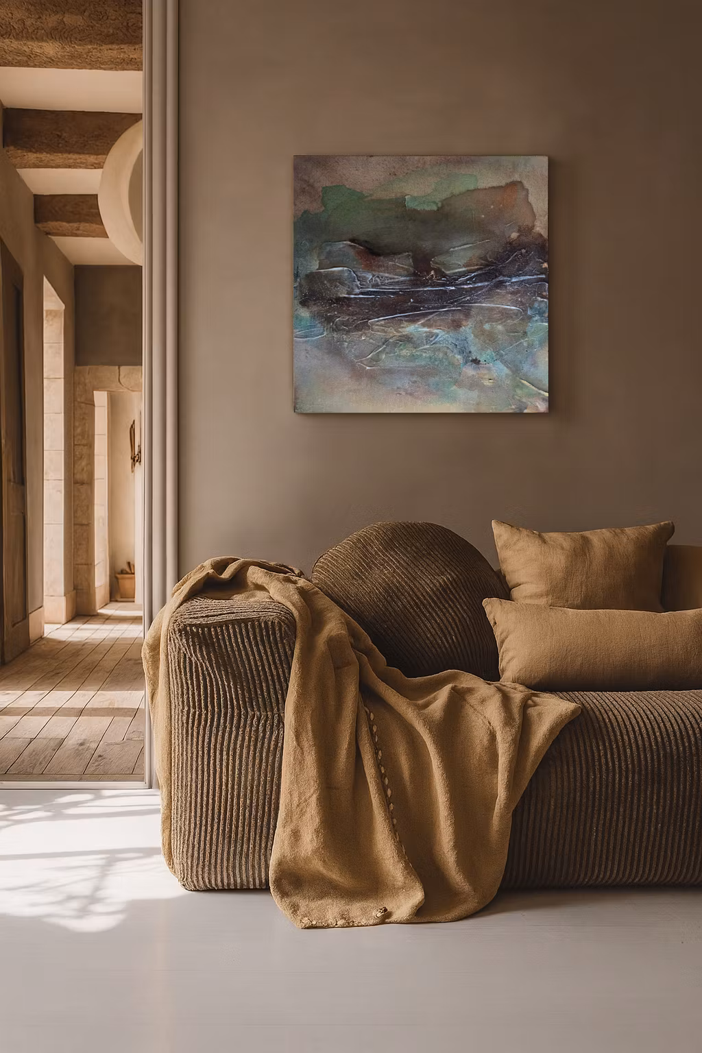 Veins of Earth "Forgotten Terrain" - Originalmålning, 40x40cm