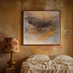 Veins of Earth, "Golden Rift" - Originalmålning, 70x70cm