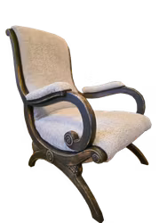 Fåtöljer 1800/1900-tal, senare bemålad och klädd