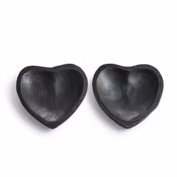 Handgjort fat av teak, Svart