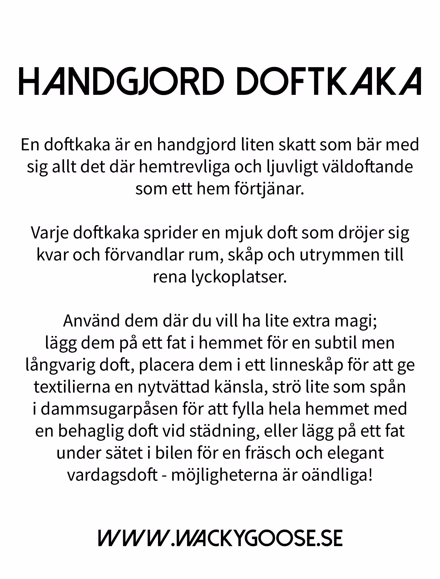 Handgjord Doftkaka - Happy