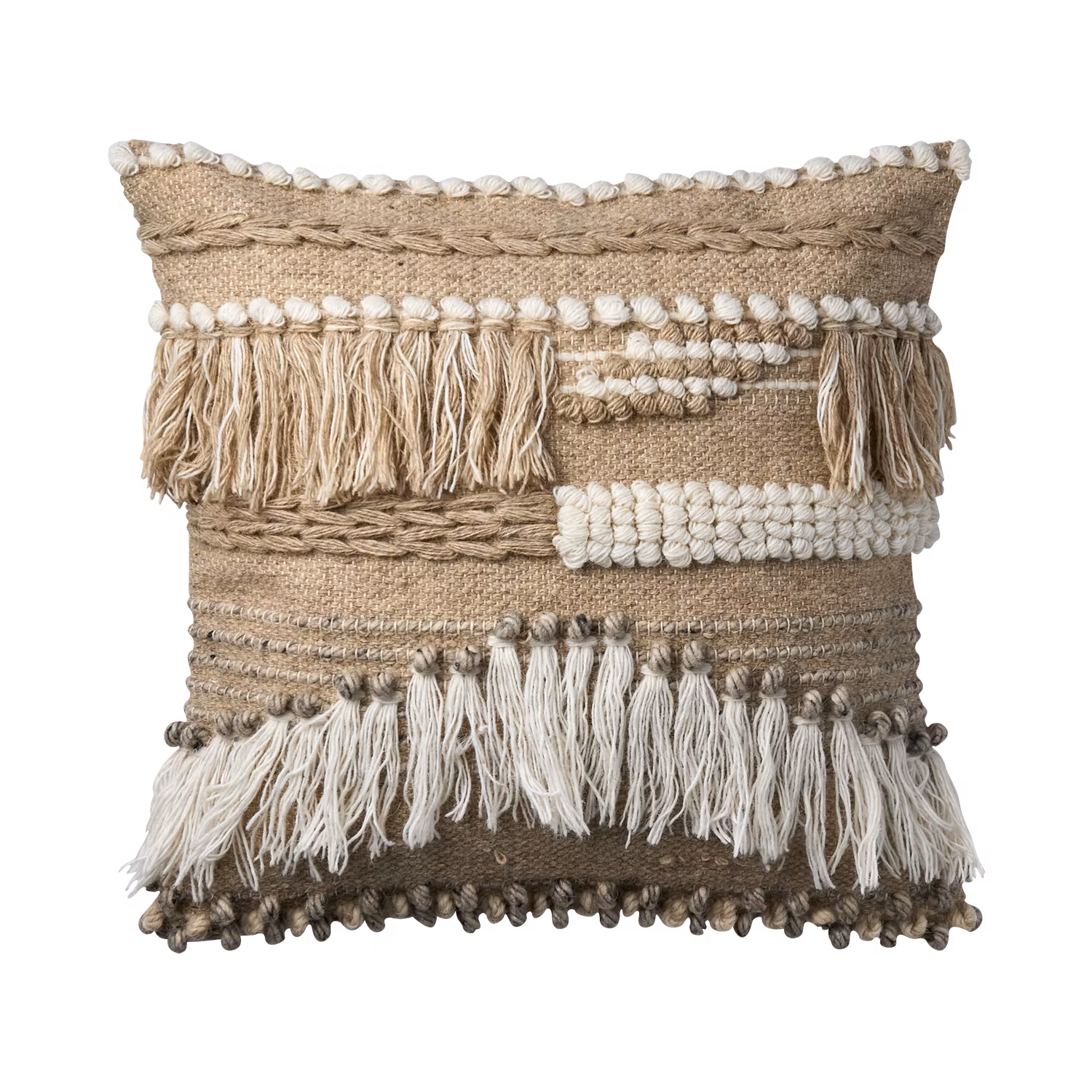 Kuddfodral av ull och bomull