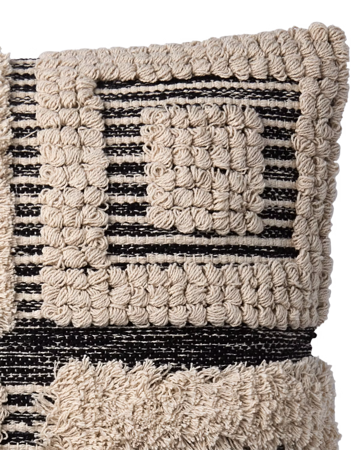 Handgjort kuddfodral av återvunnen bomull