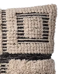 Handgjort kuddfodral av återvunnen bomull