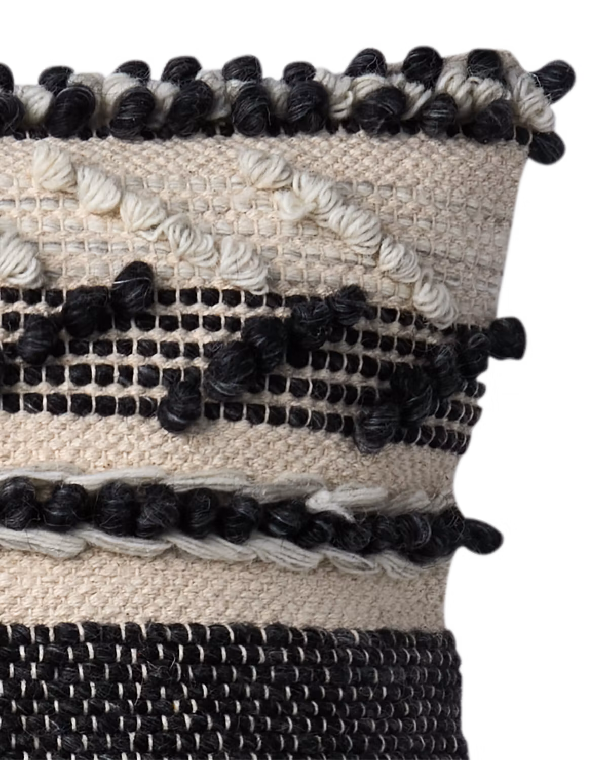 Handgjort kuddfodral av bomull och ull