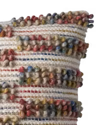 Handgjort kuddfodral av bomull och ull