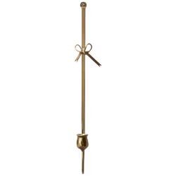 Handgjord väggljusstake med rosett, 57cm