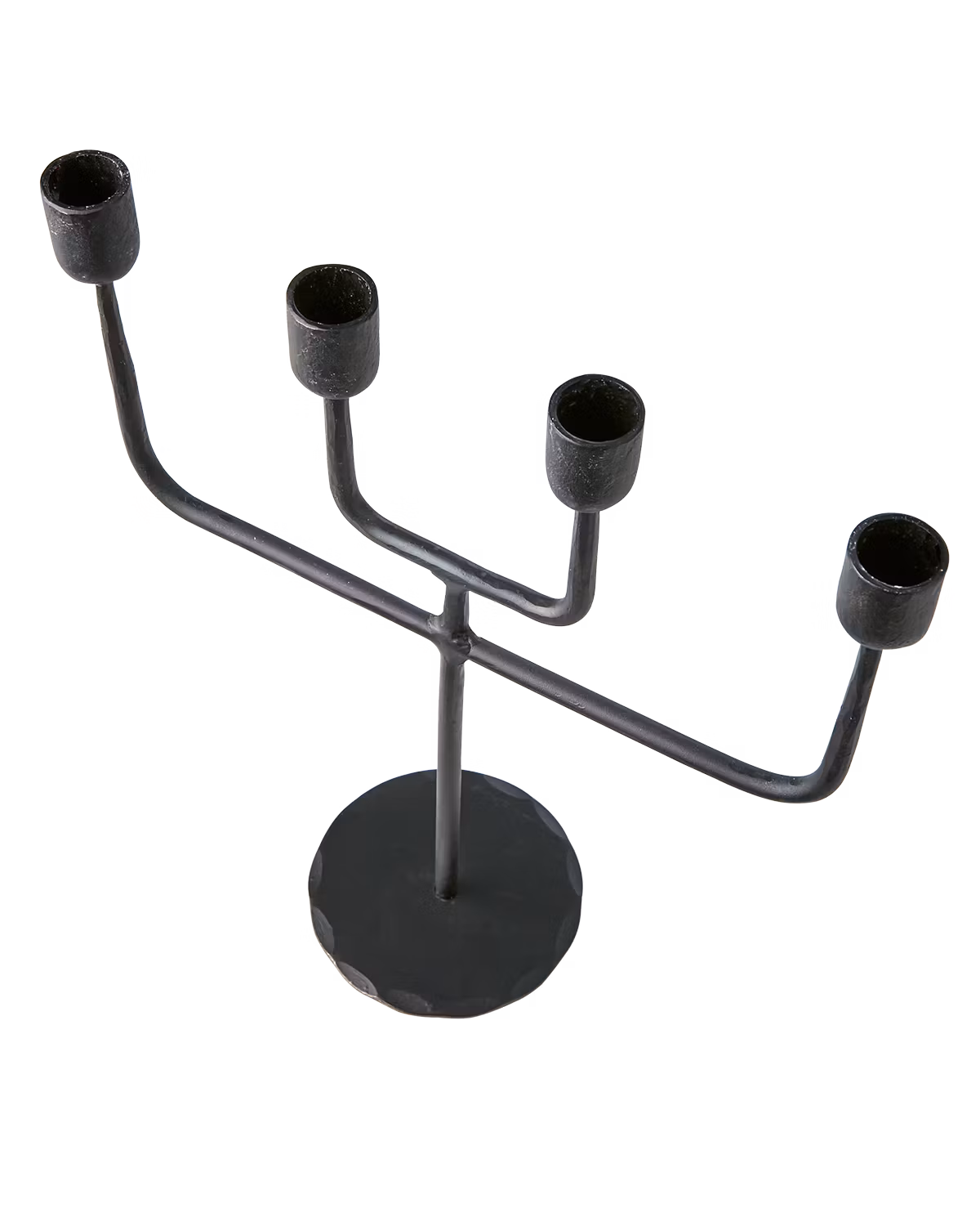 Handgjord kandelaber i järn, 4 ljus