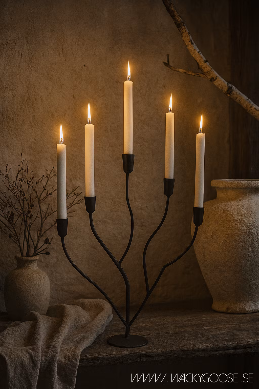 Handgjord kandelaber, 53cm