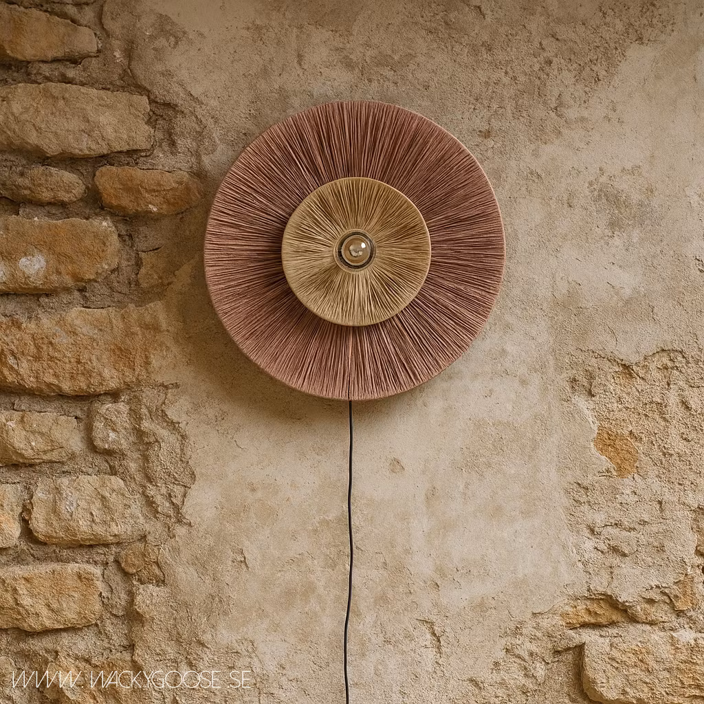 Handgjord vägglampa