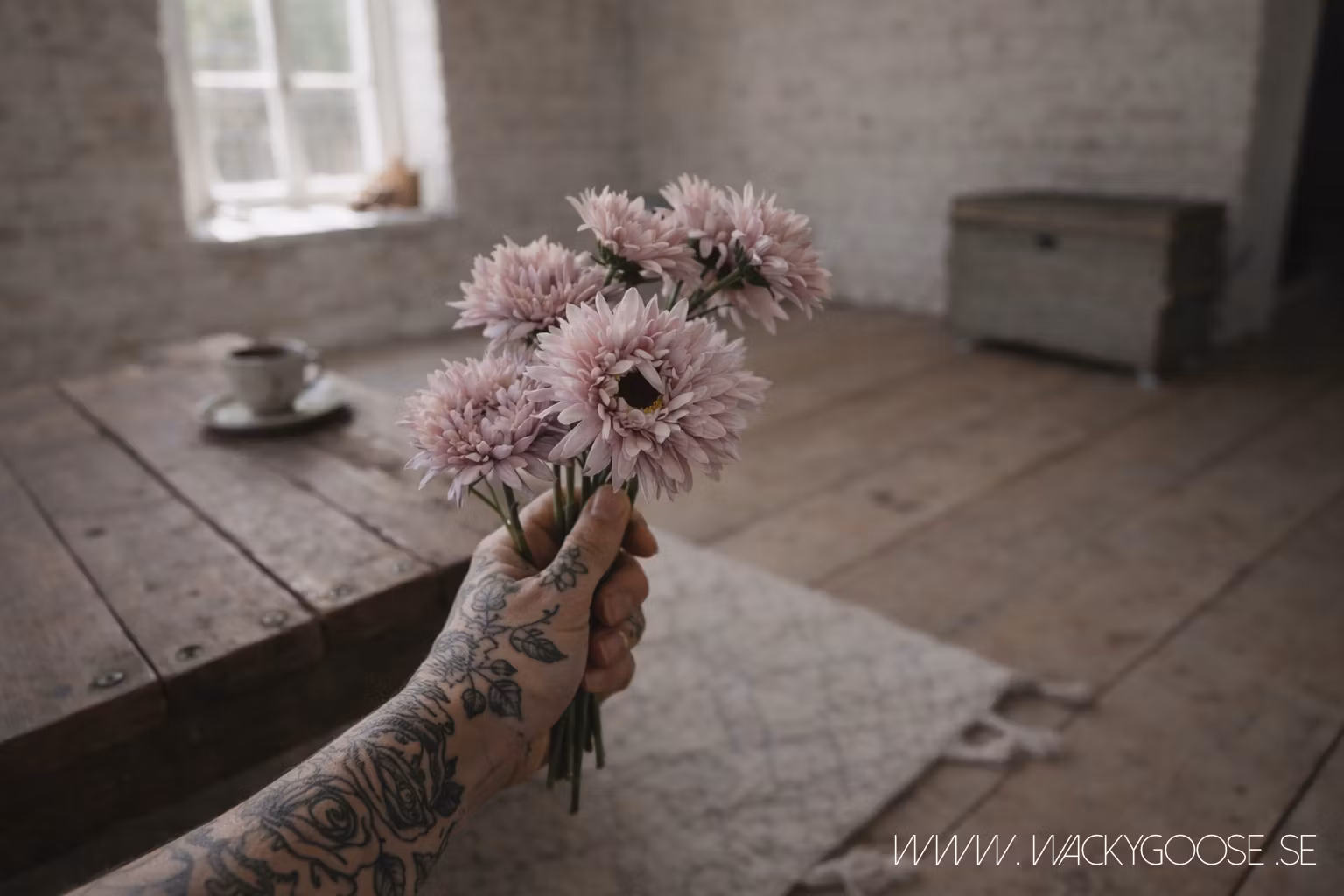 Konstblomma, 28cm, Rosa