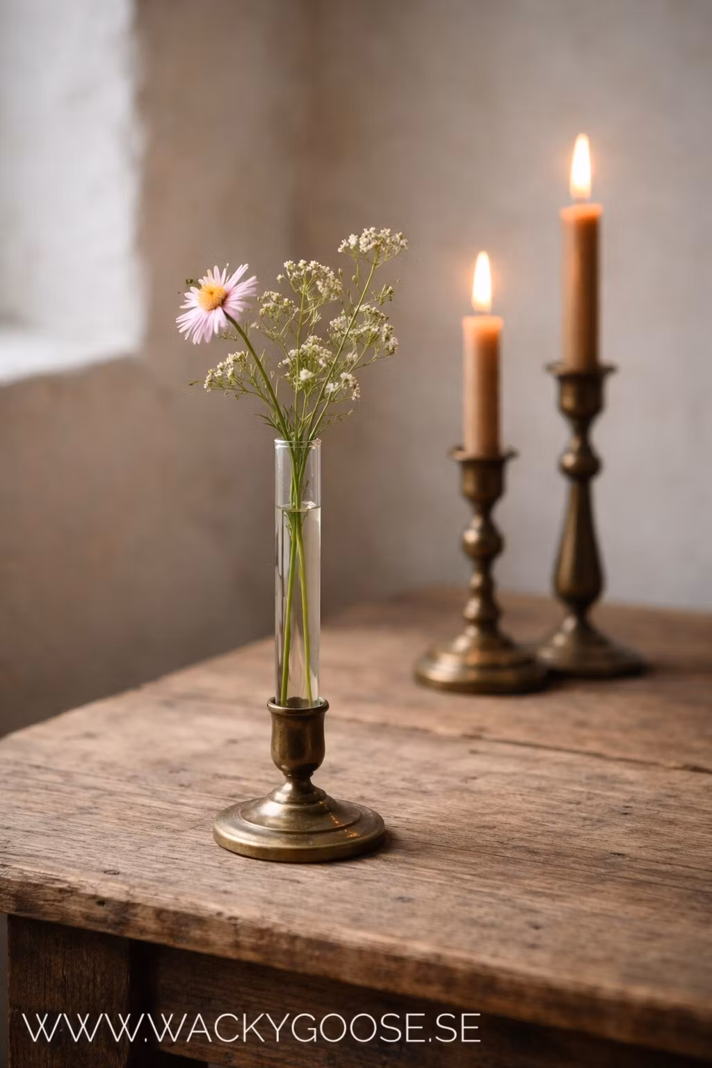 Vas för ljusstake 2-pack, 20cm