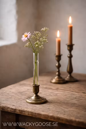 Vas för ljusstake 2-pack, 20cm