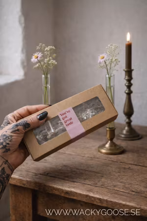 Vas för ljusstake 2-pack, 20cm