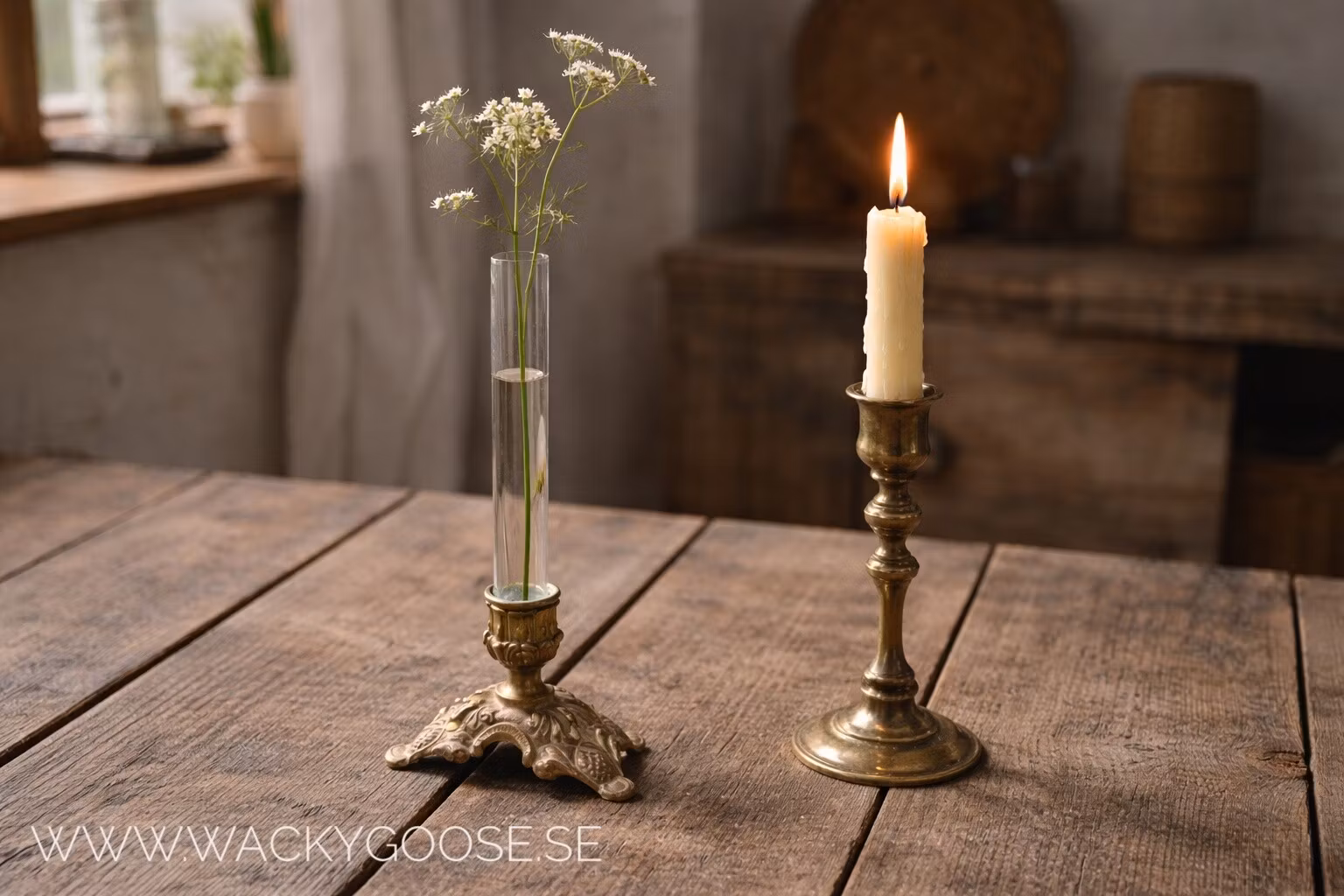 Vas för ljusstake 2-pack, 20cm