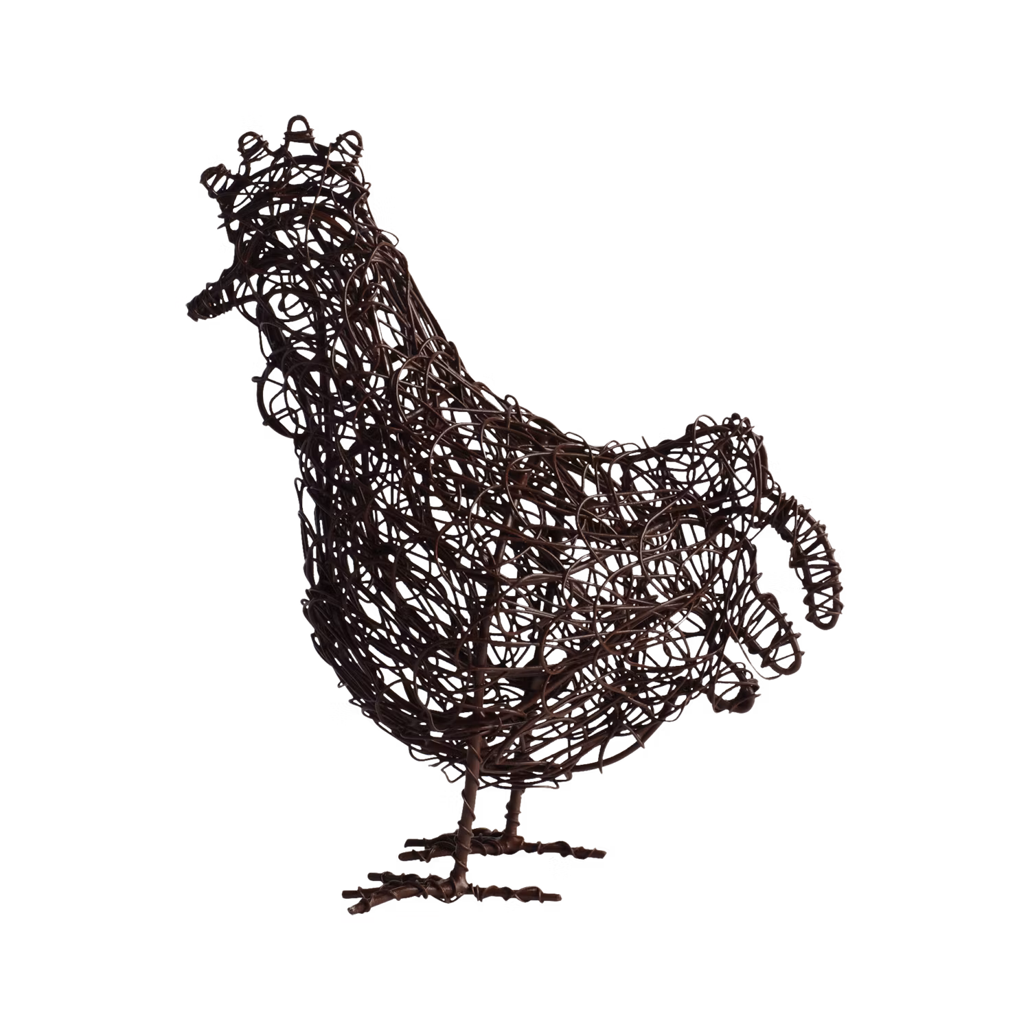 Handgjord höna i järn