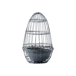 Handgjord kruka i järn, 20cm