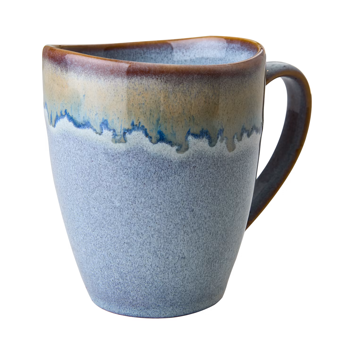 Kopp i stengods, 4-pack, Grå/Beige