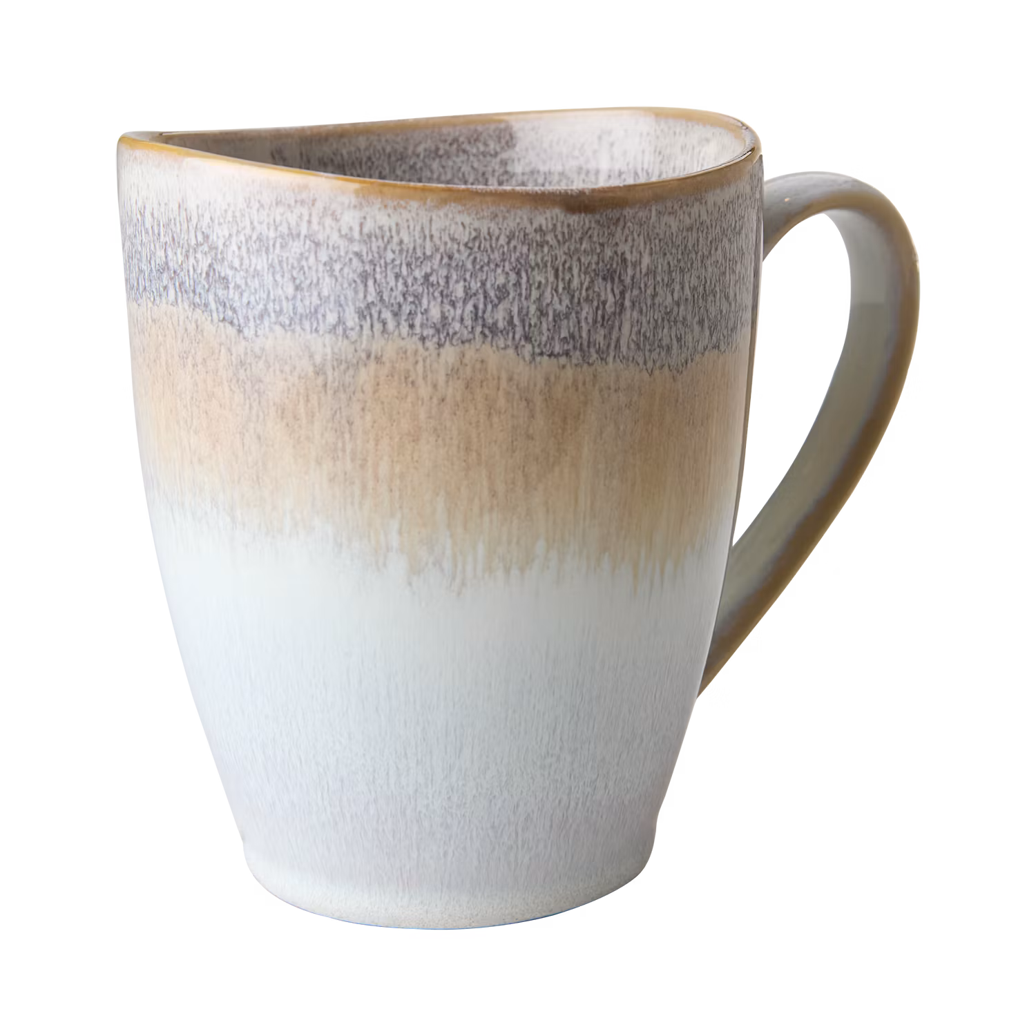 Kopp i stengods, 4-pack, Beige/Elfenben