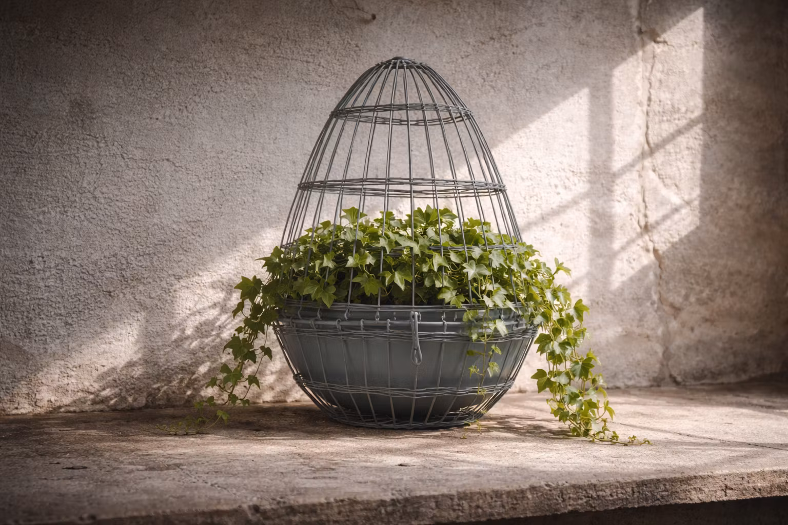 Handgjord kruka i järn, 26cm