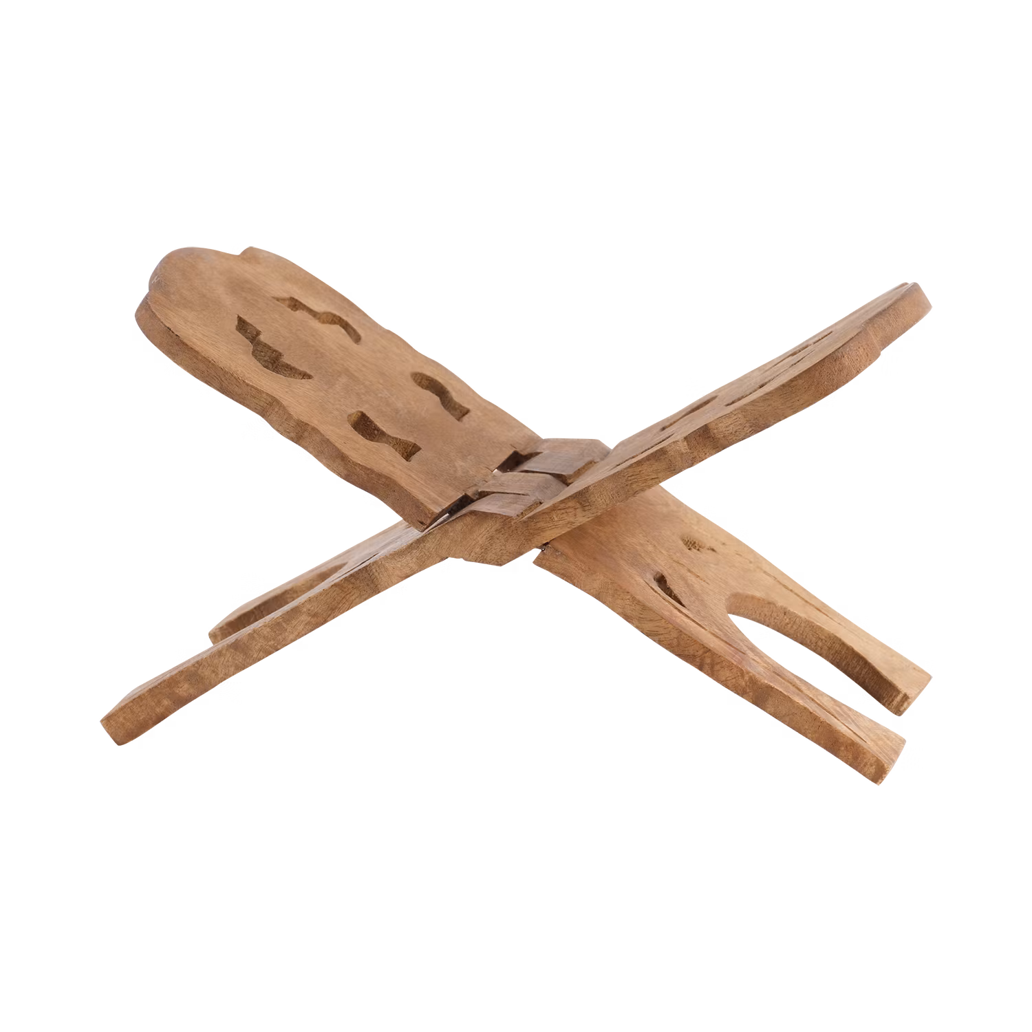 Handgjort, unikt bokställ av återbrukat trä