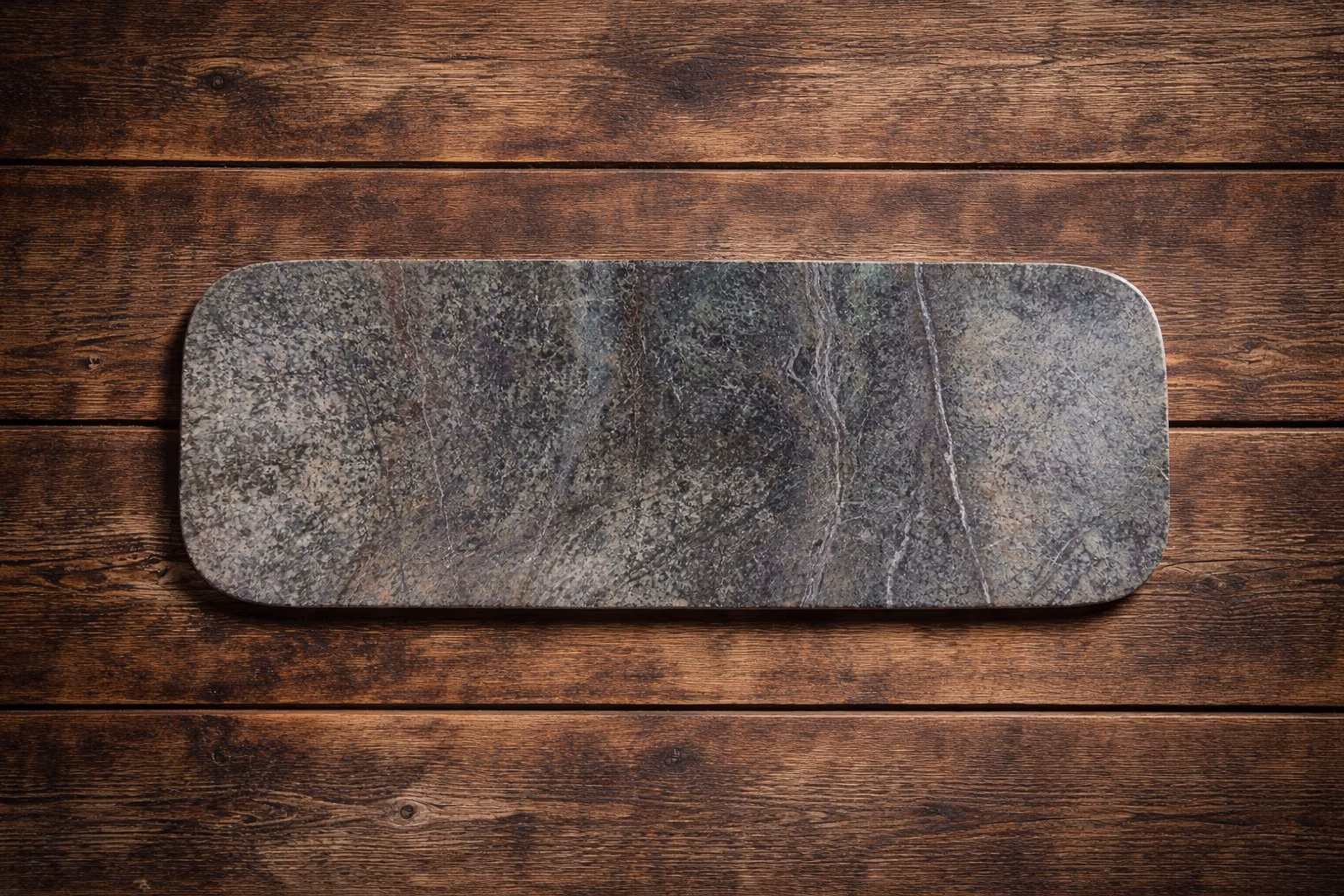 Handgjort fat i Forest Green marmor, Grön