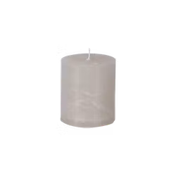 COTE NORD Handgjort Blockljus, Ø7xH7.5 cm, Ljusgrå