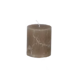 COTE NORD Handgjort Blockljus, Ø7xH7.5 cm, Kvartsgrå