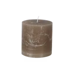 COTE NORD Handgjort Blockljus, Ø10xH10 cm, Kvartsgrå