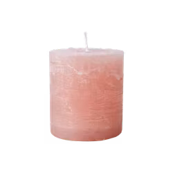 COTE NORD Handgjort Blockljus, Ø7xH7.5 cm, Dimrosa