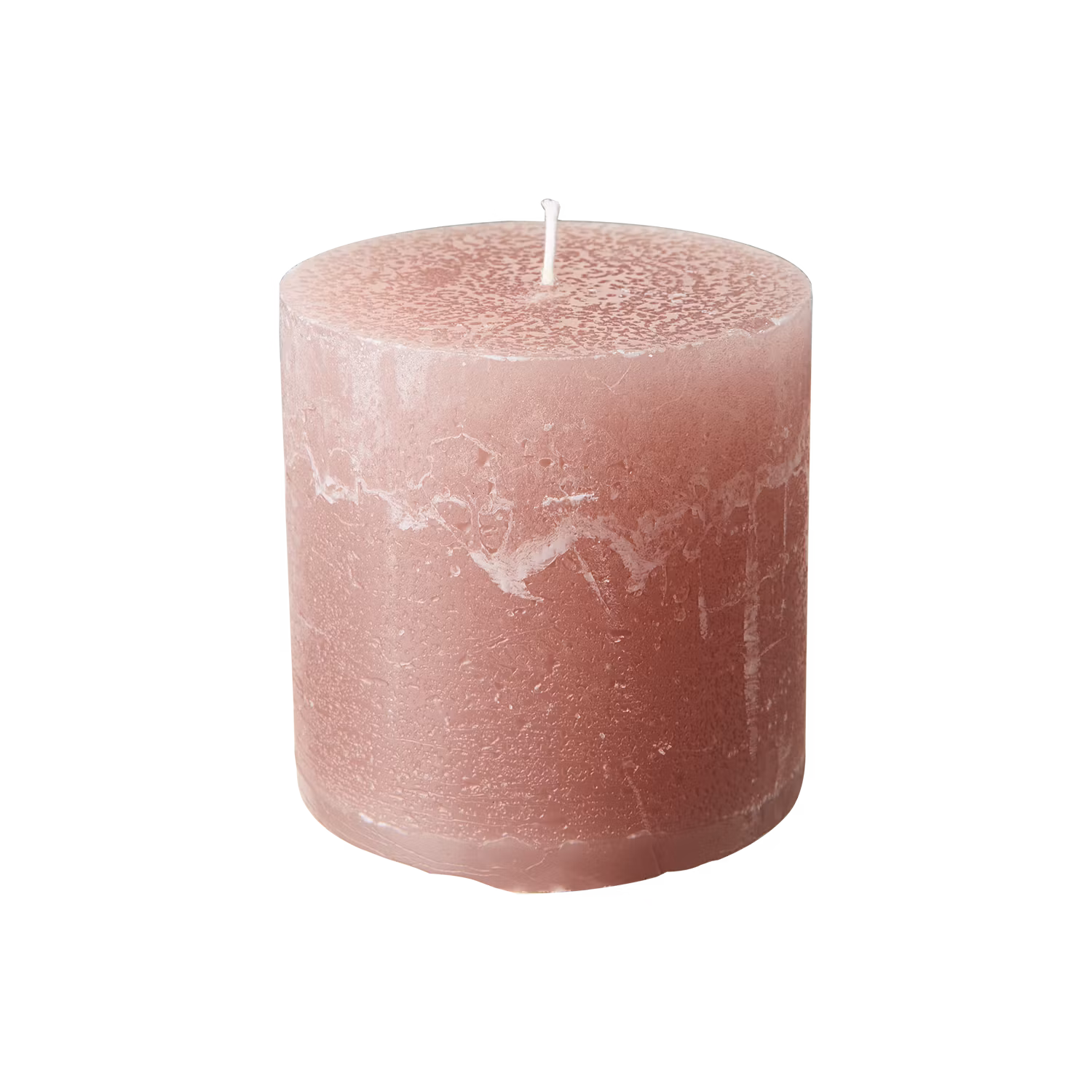 COTE NORD Handgjort Blockljus, Ø10xH10 cm, Dimrosa