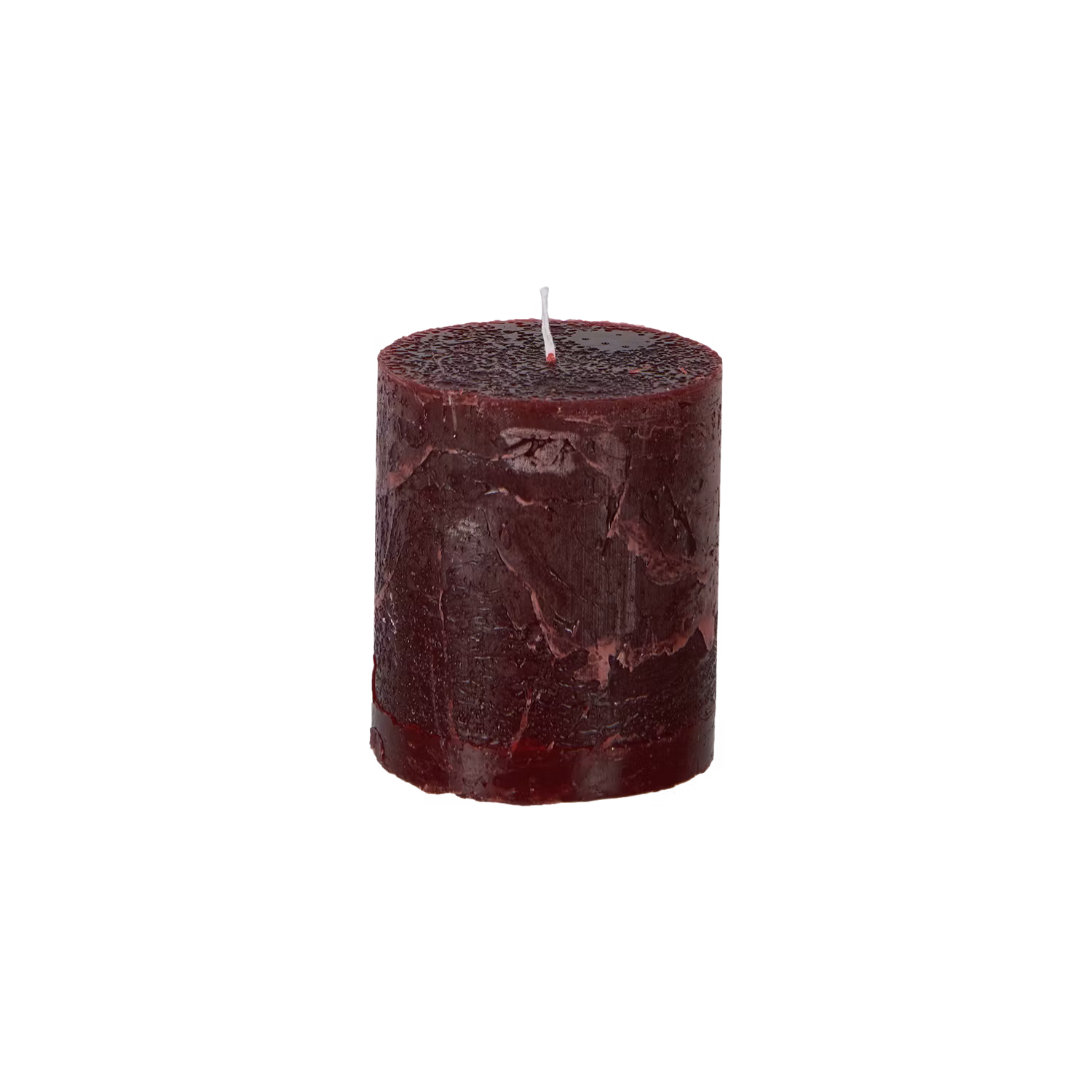 COTE NORD Handgjort Blockljus, Ø7xH7.5 cm, Bordeaux