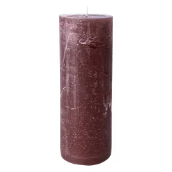 COTE NORD Handgjort Blockljus, Ø7xH20 cm, Plommonlila