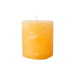 COTE NORD Handgjort Blockljus, Ø7xH7.5 cm, Gul