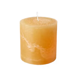 COTE NORD Handgjort Blockljus, Ø10xH10 cm, Gul