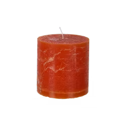 COTE NORD Handgjort Blockljus, Ø10xH10 cm, Mörkorange