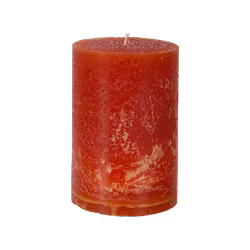 COTE NORD Handgjort Blockljus, Ø10xH15 cm, Mörkorange