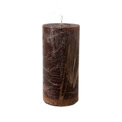 COTE NORD Handgjort Blockljus, Ø7xH15 cm, Brun