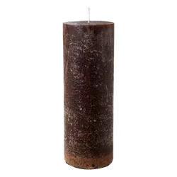COTE NORD Handgjort Blockljus, Ø7xH20 cm, Brun