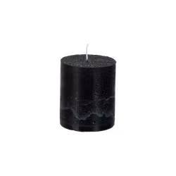 COTE NORD Handgjort Blockljus, Ø7xH7.5 cm, Svart