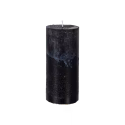 COTE NORD Handgjort Blockljus, Ø7xH15 cm, Svart