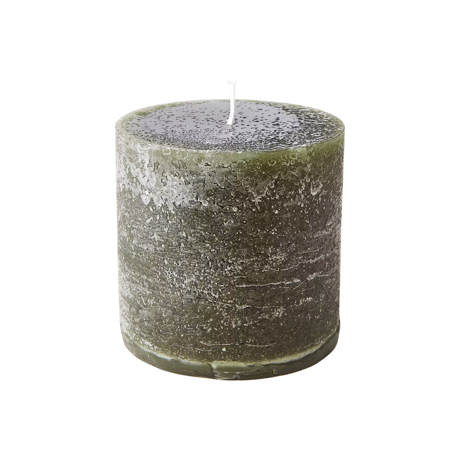 COTE NORD Handgjort Blockljus, Ø10xH10 cm, Klassisk Grön