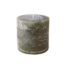 COTE NORD Handgjort Blockljus, Ø10xH10 cm, Klassisk Grön