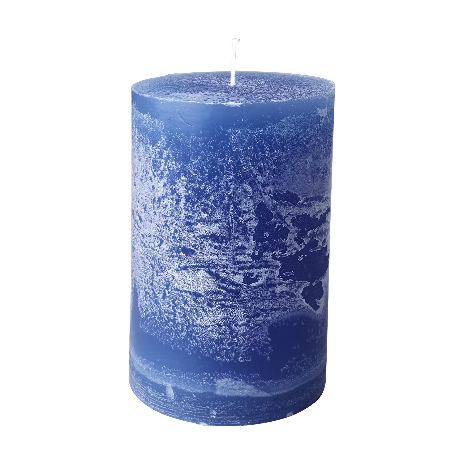 COTE NORD Handgjort Blockljus, Ø10xH15 cm, Blå