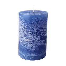 COTE NORD Handgjort Blockljus, Ø10xH15 cm, Blå