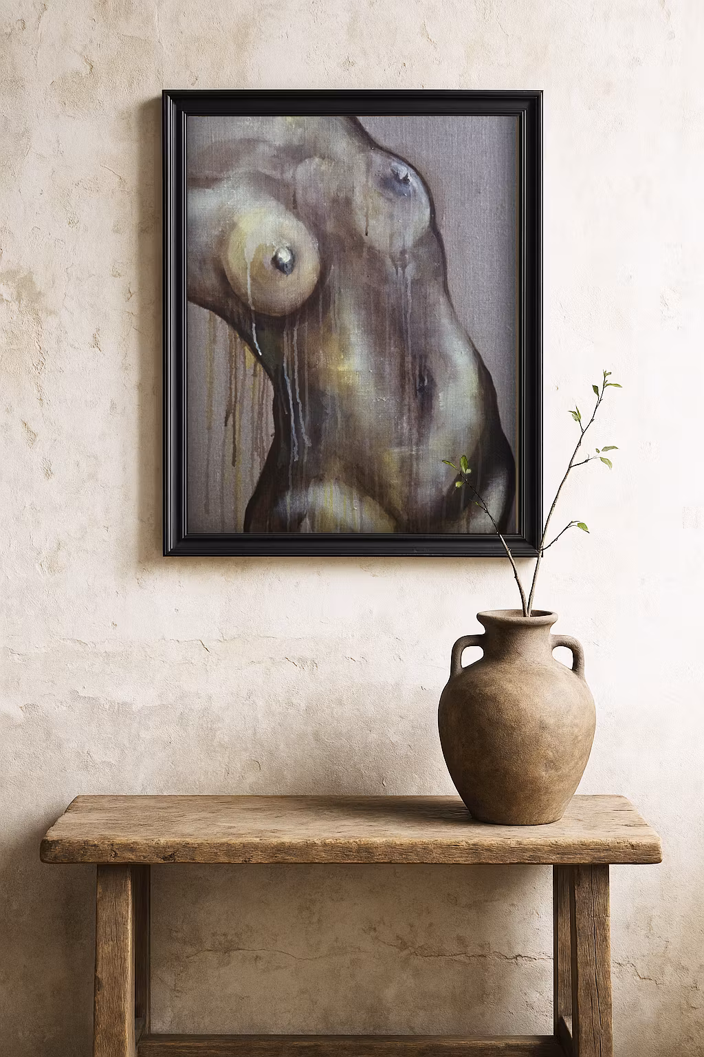 Whispers of Her, "Weight of Being", Originalmålning, 80x60cm