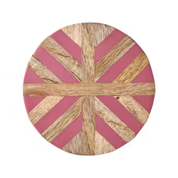 Glasunderlägg i trä och resin, Rosa