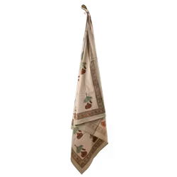 Handgjord bordsduk med blocktryckt mönster, 100% Bomull, 250x150cm